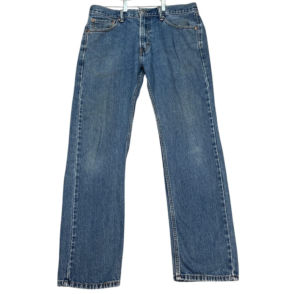 Levis 505 Straight Fit Jeans Mens 33x32 Medium Wash‎ 5 Pocket Denim Twill EUC